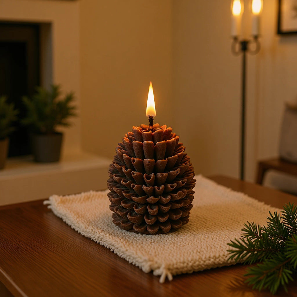 Pinecone Candle