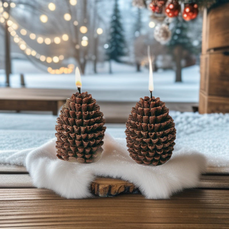 Pinecone Candle